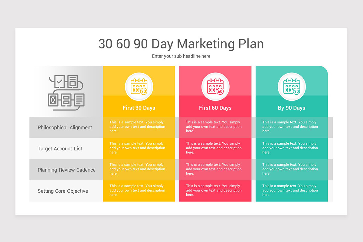 30 60 90 Day Marketing Plan Google Slides Template Nulivo Market